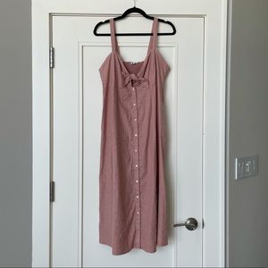 Splendid Tie Front Sleeveless Dress